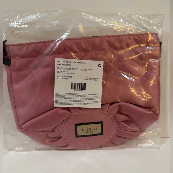 Gucci Pink Floral Pouch or Makeup Bag NWT - Picture 10 of 10